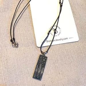 Bronwen Alpine Dream 16” necklace w/Espresso chord